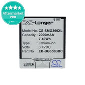 Bateria do Samsung Core Lite, EB-BG358BBC, EB-BG358BBE, 2000mAh, HQ