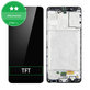 Wyświetlacz do Samsung A31 A315F, Ekran dotykowy z ramką, Prism Crush Black, TFT