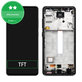 Wyświetlacz do Samsung A52 4G A525F, Ekran dotykowy z ramką, Awesome Black, TFT