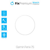Szkło hartowane do Garmin Fenix 7S, Przezroczysty, Transparent, FixPremium
