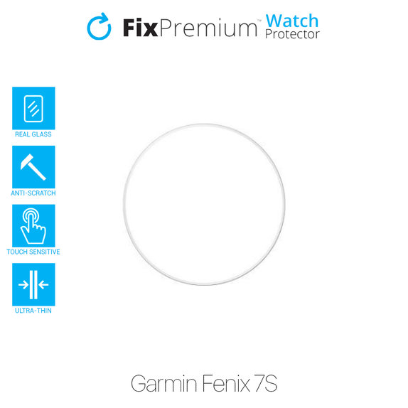 Szkło hartowane do Garmin Fenix 7S, Przezroczysty, Transparent, FixPremium