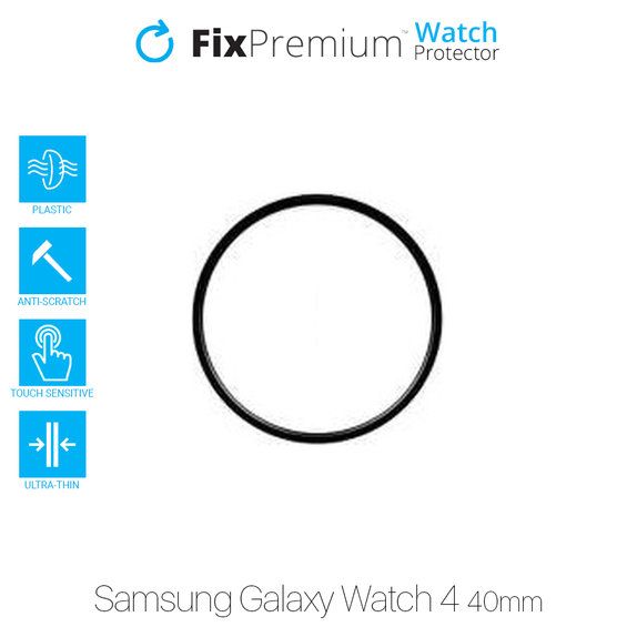 Szkło hartowane do Samsung Watch 4 40mm, Przezroczysty, Transparent, FixPremium