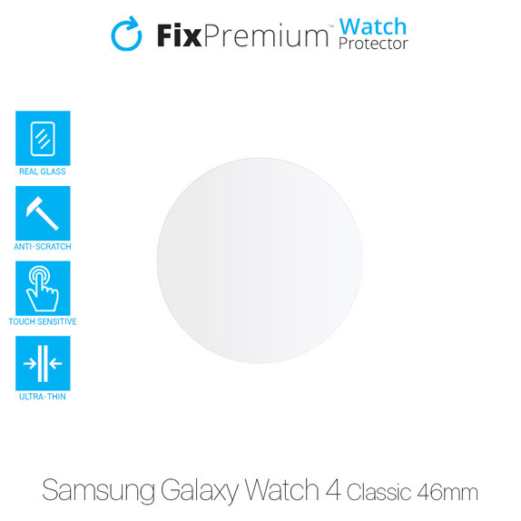 Szkło hartowane do Samsung Watch 4 Classic 46mm, Przezroczysty, Transparent, FixPremium