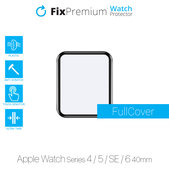 Plexiglas do Apple Watch Series 4, 5, 6, SE 1. – 2. generacji, Przezroczysty, Transparent