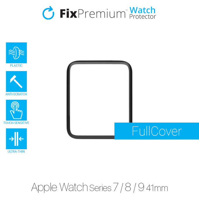 Plexiglas do Watch 7, 8, 9 (41mm), Przezroczysty, Transparent, FixPremium