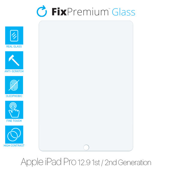 Szkło hartowane do Apple iPad Pro 12.9" (1. Gen 2015, 2. Gen 2017), FixPremium