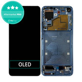 Wyświetlacz OLED do Xiaomi Mi 11 M2011K2G, Ekran dotykowy z ramką, Horizon Blue