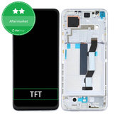 Wyświetlacz do Xiaomi Mi 10T 5G M2007J3SY / Mi 10T Pro 5G M2007J3SG, Ekran dotykowy z ramką, Luna Silver, TFT