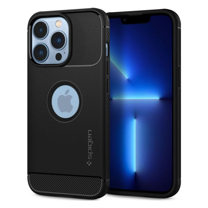 Etui do iPhone 13 Pro Max, Rugged Armor, Czarny, Black, Spigen