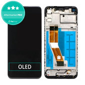 Wyświetlacz OLED do Samsung M11 M115F, Ekran dotykowy z ramką