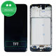 Wyświetlacz do Samsung M21 M215F, Ekran dotykowy z ramką, Czarny, Black, TFT