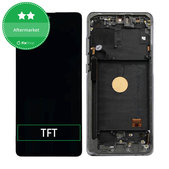 Wyświetlacz do Samsung Note 10 Lite N770F, Ekran dotykowy z ramką, Aura Black, TFT