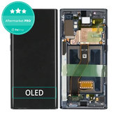 Wyświetlacz OLED do Samsung Note 10 Plus N975F, Ekran dotykowy z ramką, Czarny, Black