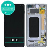 Wyświetlacz OLED do Samsung S10 Plus G975F, Ekran dotykowy z ramką, Prism Black
