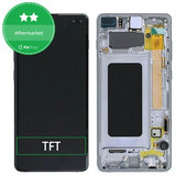 Wyświetlacz do Samsung S10 Plus G975F, Ekran dotykowy z ramką, Prism Black, TFT
