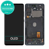 Wyświetlacz OLED do Samsung S20 FE G780F, Ekran dotykowy z ramką, Czarny, Black