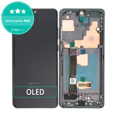 Wyświetlacz OLED do Samsung S20 Ultra G988F, Ekran dotykowy z ramką, Cosmic Black