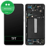 Wyświetlacz do Samsung S21 FE G990B, Ekran dotykowy z ramką, Czarny, Black, TFT