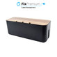 Organizer kabli, Pudełko na kable, Czarny, Black, FixPremium