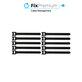 Organizer kabli, Opaski kablowe, 10 szt., Czarny, Black, FixPremium