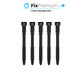 Organizer kabli, Opaski kablowe, 10 szt., Czarny, Black, FixPremium