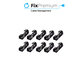 Organizer kabli, Klipsy, 10 szt., Czarny, Black, FixPremium
