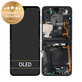 Wyświetlacz do Samsung Z Flip 4 F721B, Ekran dotykowy z ramką, GH82-29440A, GH82-30238A, GH82-30239A, GH82-29441A, Grafitowy, Graphite, Genuine Service Pack