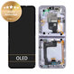 Wyświetlacz do Samsung Z Flip 4 F721B, Ekran dotykowy z ramką, GH82-29440B, GH82-30239B, GH82-29441B, GH82-30238B, Bora Purple, Genuine Service Pack