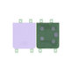 Tylna pokrywa baterii B/G do Samsung Z Flip 4 F721B, GH82-29654B, GH82-29298B, Bora Purple, Genuine Service Pack