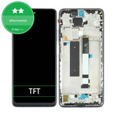 Wyświetlacz do Xiaomi Redmi Note 9 Pro 5G M2007J17C, Ekran dotykowy z ramką, Czarny, Black, TFT