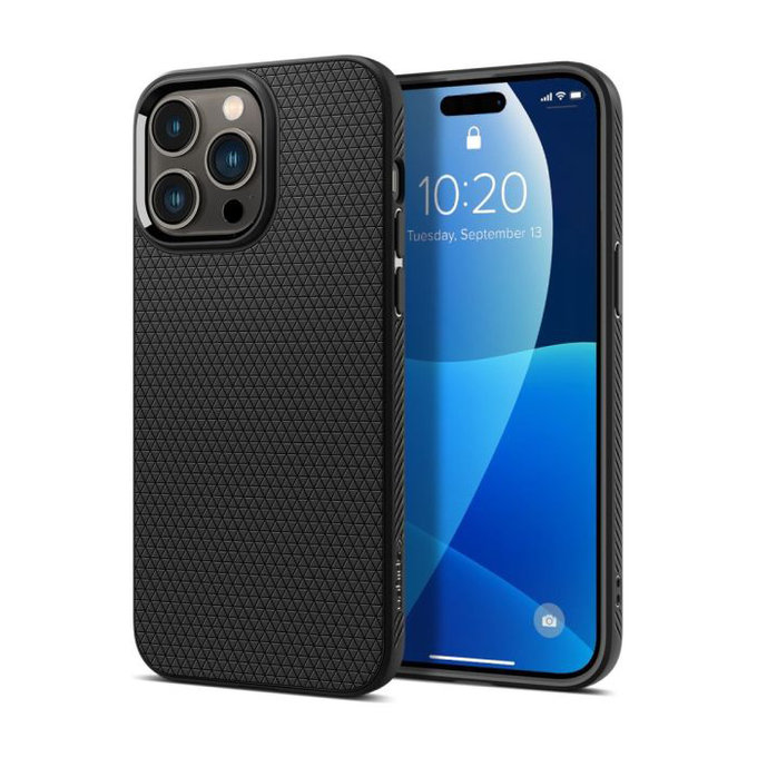 Etui do iPhone 14 Pro, Liquid Air, Czarny, Black, Spigen