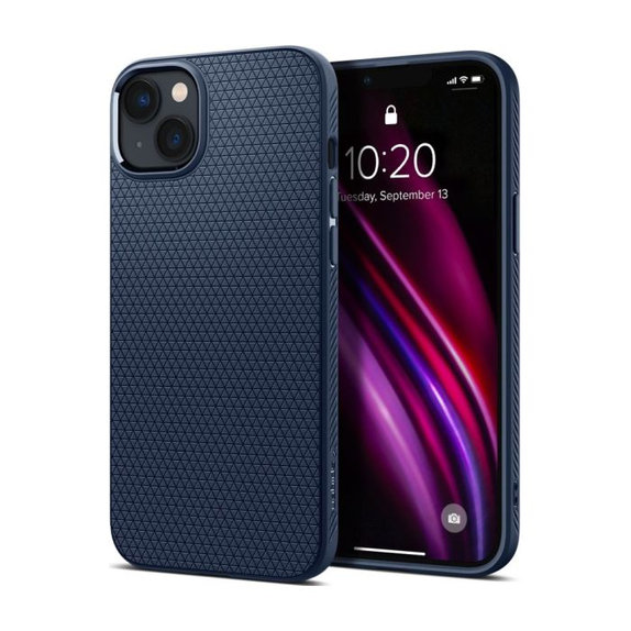 Etui do iPhone 14, Liquid Air, Niebieski, Blue, Spigen