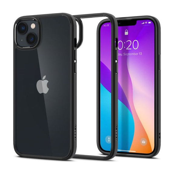 Etui do iPhone 14, Ultra Hybrid, Matte Black, Spigen