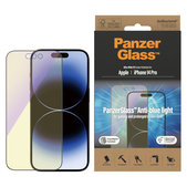 Szkło hartowane UWF Anti-Bluelight AB z aplikatorem do iPhone 14 Pro, Czarne, PanzerGlass