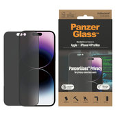 Szkło hartowane UWF Privacy AB z aplikatorem do iPhone 14 Pro Max, Czarne, PanzerGlass