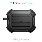 Etui Unbreakable do AirPods Pro, czarny, black, FixPremium