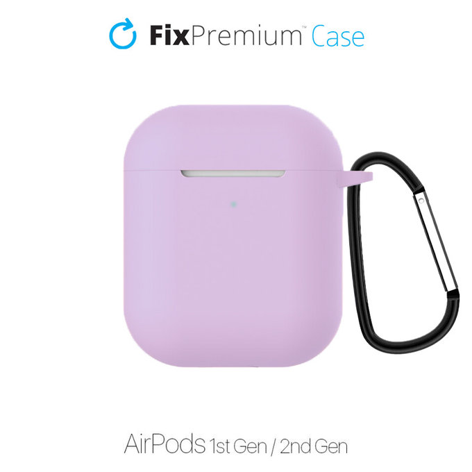 Etui Silikonowe do AirPods 1, 2, lila, FixPremium