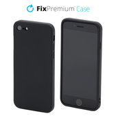 Silikonowe etui do iPhone 7, 8, SE 2020 i SE 2022, Czarny, Black, FixPremium
