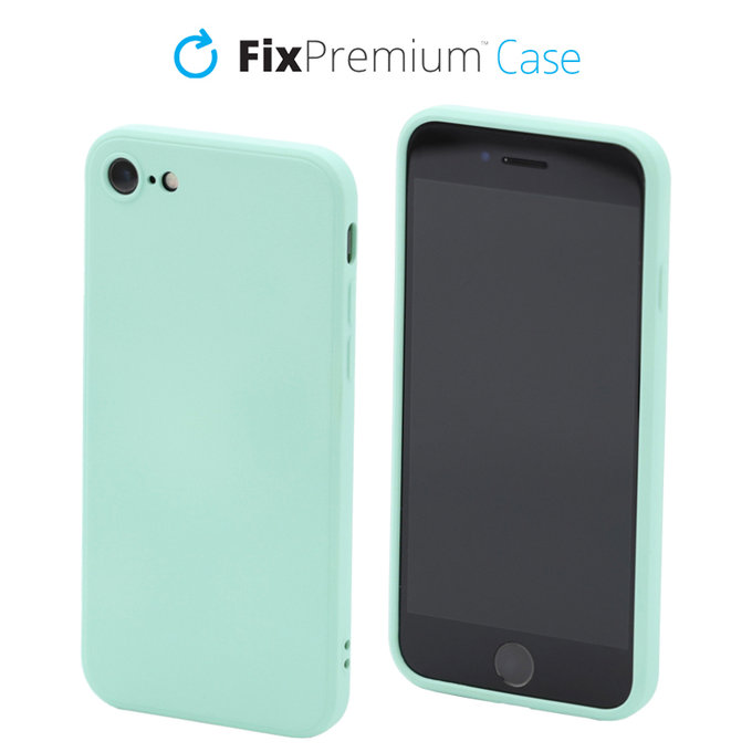 Etui Silikonowe do iPhone 7, 8, SE 2020, SE 2022, light cyan, FixPremium