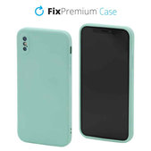 Etui Silikonowe do iPhone X, XS, light cyan, FixPremium