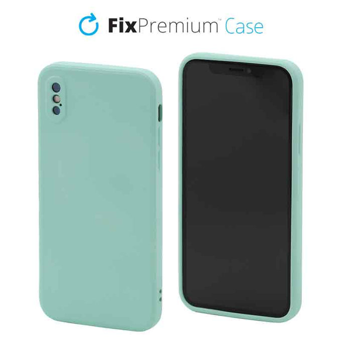 Etui Silikonowe do iPhone X, XS, light cyan, FixPremium