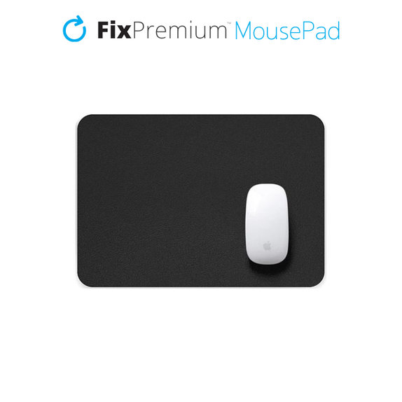 Podkladka pod mysz, wodoodporna, 25x20cm, czarny, black, FixPremium