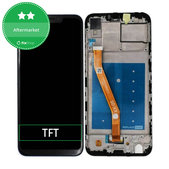 Wyświetlacz do Huawei Honor Play COR-L29, Ekran dotykowy z ramką, Czarny, Black, TFT