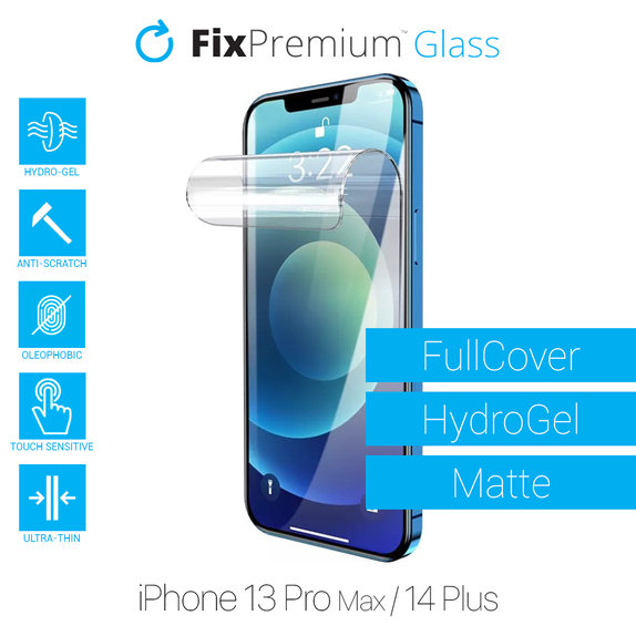 Folia ochronna do iPhone 13 Pro Max, 14 Plus, HydroGel Matte, FixPremium