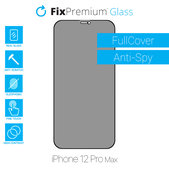 Szkło ochronne do iPhone 12 Pro Max, Privacy Anti-Spy, FixPremium
