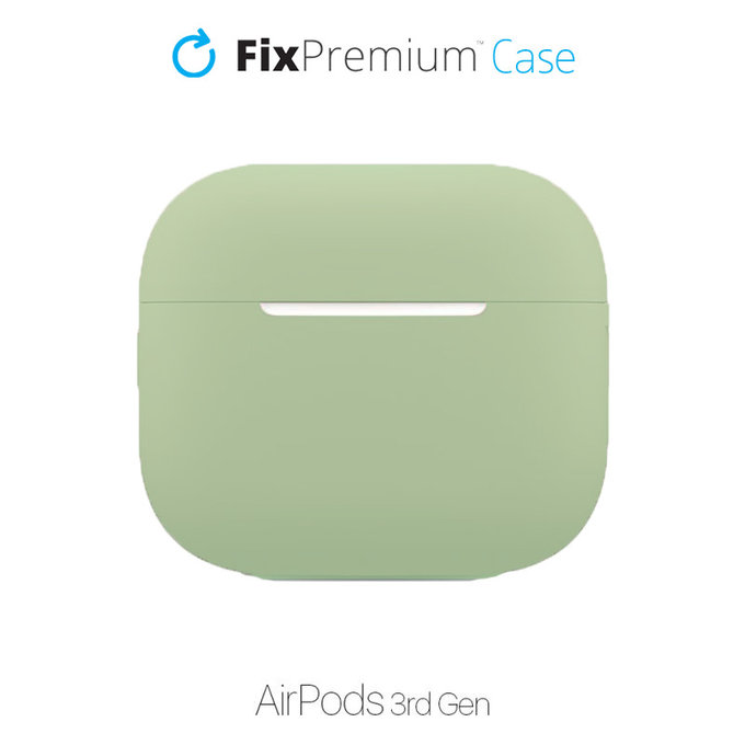 Etui silikonowe do AirPods 3, Zielony, Green, FixPremium