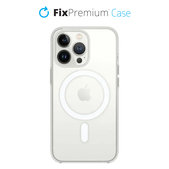Etui silikonowe z MagSafe do iPhone 13 Pro, Przezroczysty, Transparent, FixPremium
