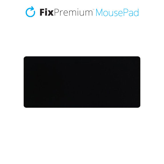Podkladka pod mysz, 120x50cm, czarny, black, FixPremium