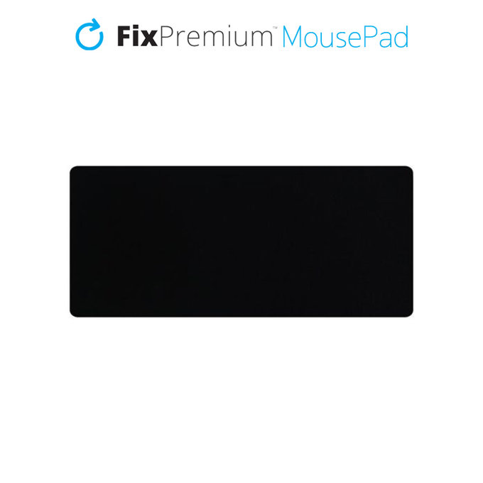 Podkladka pod mysz, 120x50cm, czarny, black, FixPremium