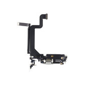 Złącze ładowania z taśmą flex do iPhone 14 Pro Max, Srebrny, Silver